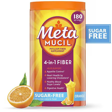 Metamucil 4-in-1 Psyllium Husk GLP-1 Friendly Fiber Supplement 36.8oz